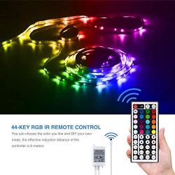 Daybetter Led Strip Lights 32.8ft Color Changing 3528 Led Light Strip Kit for Room Rope Light No White Color