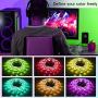 50ft Bluetooth LED Strip Lights, Music Sync 5050 LED Light Strip RGB Color Changing LED Lights Strip with Phone Remote, LED Lights for Bedroom Kitchen TV Party TIKTOK DIY (APP+Remote +Mic)