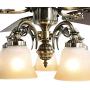 Indoor Ceiling Fan Light Fixtures - FINXIN New Bronze Remote LED 52 Ceiling Fans For Bedroom,Living Room,Dining Room Including Motor,5-Light,5-Blades,Remote Switch (New Bronze)