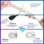 Led Strip Lights 6.6ft USB Powered Strip Light Sync to Music Color Changing Flexible Tape Lights with Remote for Home Bar Decoration
