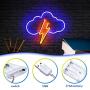 Koicaxy Neon Sign, Cloud Led Neon Light Wall Light Led Wall Decor, Battery or USB Powered Light Up Acrylic Neon Sign for Bedroom, Kids Room, Living Room, Bar, Party, Christmas, Wedding