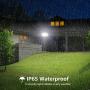 Olafus 2 Pack 5000LM LED Security Light, 50W Super Bright Flood Lights Outdoor, 3 Adjustable Heads, 6000K White Exterior Light, IP65 Waterproof Wall Mount Floodlight for Garage, Garden, Patio, Porch