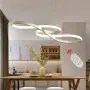 Modern Pendant Lighting White LED Pendant Light for Contemporary Living Dining Room Kitchen Island Dimmable Chandelier Dimming Ceiling Lamp Minimalist Wave Hanging Light Fixture with Remote (White) Modern Pendant Lighting White LED Pendant Light for Contemporary Living Dining Room Kitchen Island Dimmable Chandelier Dimming Ceiling Lamp Minimalist Wave Hanging Light Fixture with Remote (White)