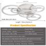 LED Ceiling Light Fixture,85W Ceiling Lamp 6 Rings Modern Lighting Fixtures with Remote Control for Living Room,Bedroom,Dining Room,Kitech(Dimmable,3 Color Changing)