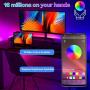 LED Strip Lights 50FT/15M, ATOPSUN Music Sync Color Changing 5050 RGB LED Light Strips Kit, App Control with Remote, Sensitive Built-in Mic Bluetooth Controller for Home Bedroom Kitchen TV Party