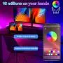 LED Strip Lights 50FT/15M, ATOPSUN Music Sync Color Changing 5050 RGB LED Light Strips Kit, App Control with Remote, Sensitive Built-in Mic Bluetooth Controller for Home Bedroom Kitchen TV Party