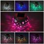 Solar Jar Glass Ball Table Light, Color Changing Solar Powered Crackle Glass Ball Led Garden Lights,Waterproof Led Night Light for Bedroom Yard Patio Halloween Christmas Decor (Star-Mosaic)