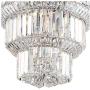 Valeria Chrome Tiered Chandelier 18'' Wide Modern Crystal 10-Light Fixture for Dining Room House Foyer Kitchen Island Entryway Bedroom Living Room - Vienna Full Spectrum