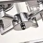 Maxax 4-Lights Lantern Chandelier Square Dining Room Light Fixture Hanging with Adjustable Hanging Height for Dining Living Room Foyer Office, Chrome Finish Maxax 4-Lights Lantern Chandelier Square Dining Room Light Fixture Hanging with Adjustable Hanging Height for Dining Living Room Foyer Office, Chrome Finish