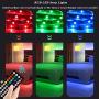 EVISWIY Christmas LED Strip Lights 50 ft for Bedroom with Remote 44 Key IR SMD Color Changing 5050 RGB Flexible LED Tape Lights Lighting for Ceiling Room Under Cabinet Bar Christmas
