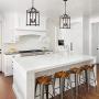 Emliviar 2-Light Lantern Pendant Light, Foyer Chandelier Hanging Light Fixture, Oil Rubbed Bronze Finish, P3038-2