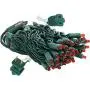 Sunnydaze Christmas Tree Lights 5mm Wide Angle LED String Light - 70-Count Bulbs - 22-Foot Lighted Length - UL Listed Indoor/Outdoor Electric Plug-in Holiday LEDs - Red