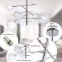 Modern Sputnik Chandelier 6 Lights Chrome,Mid-Century Glass Sphere Chrome Pendant Lighting for Bedroom Kitchen Dining Room by Bewamf (Bulbs Included)