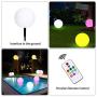 pearlstar 12-inch Outdoor Solar Table Lamp Ball Light Decorative Glow Globe Floating Pool Light with Remote Control,10 Modes,White&Color Changing, Waterproof for Kids Yard Garden Lawn Pond Table