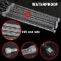 FUNPENY Meteor Shower Rain Lights, 288 LED Christmas Lights Icicle Snow Falling Christmas Lights Outdoor Raindrop Lights, Xmas Tree Holiday Christmas Thanksgiving Decoration, White