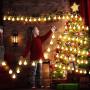 TURNMEON 33 Ft 100 Led Globe Ball Fairy Lights String Lights Battery Operated Led Fairy Lights Remote Control Timer 8 Mode Waterproof Indoor Outdoor Home Party Bedroom Lights Decoration(Warm White)