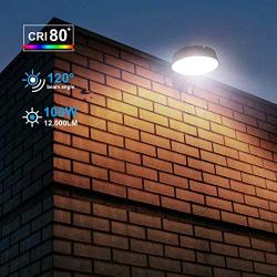 LED Barn Light, 100W Dusk to Dawn Ultra Bright LED Yard Lights Exterior with Photocell, 5000K Daylight 12000LM 600W MH Replacement IP65 Waterproof for Outdoor Wall Mount Security Area Lighting Fixture