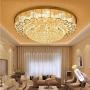 Sky Demons Crystal Ceiling Light K9 Crystal Chandelier LED Ceiling Light, Built-in Modern Chandelier Installation, Bar Living Room Dining Room Bedroom Lamp (Diameter 31.5 Inches)