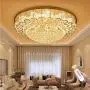 Sky Demons Crystal Ceiling Light K9 Crystal Chandelier LED Ceiling Light, Built-in Modern Chandelier Installation, Bar Living Room Dining Room Bedroom Lamp (Diameter 31.5 Inches)