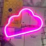 LED Neon Signs for Wall Decor,USB or Battery Decor Light,Neon Light for Bedroom,LED Neon Decorative Lights for Christmas,Party,Girls Living Room (Pink)