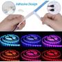 Bluetooth Music LED Lights Strip, 32.8ft LED Strip Lights for Bedroom, Smart-Phone Outdoor LED Lights Waterproof SMD5050 300LEDs Strip Lights with 12V Power Supply for Decor Holiday，Party and Room