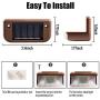 Solar Deck Lights 16 Pack, Solar Step Lights Outdoor, Waterproof LED Solar Fence Lights for Steps, Stairs, Yard, Fence, Deck, Patio, Pathway, Railing and More. Auto On/Off-600mAh (Warm Light)