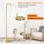 Industrial Floor Lamp with Hanging Glass Shade Brass Gold Farmhouse Indoor Pole Light with Edison E26 Base Vintage Rustic Standing Tall Lighting for Living Room Bedroom Office(Bulb Not Included) Industrial Floor Lamp with Hanging Glass Shade Brass Gold Farmhouse Indoor Pole Light with Edison E26 Base Vintage Rustic Standing Tall Lighting for Living Room Bedroom Office(Bulb Not Included)