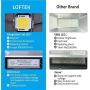 LOFTEK 30W LED Security Light with Motion Sensor, IP66 Full Metal Body Dusk to Dawn Floodlight, Automatic Sensor 3 Lighting Modes, 5000K, 250W Incandescent Equiv Outdoor Light, No Plug