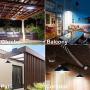 Solar Powered Pendant Lights, Awanber 12 LED (Equivalent to 50W Incandescent Brightness) Waterproof Remote Control Indoor Outdoor Hanging Lamp for Garden, Garage, Pathway, Yard, Patio, Lawn, Balcony