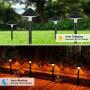 RUNDA Solar Lights Outdoor, Upgraded 4 Pack LED Solar Landscape Lights, Waterproof Solar Powered Pathway Lights for Yard, Patio, Landscape, Walkway, Decoration