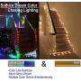 Solhice 66ft Color Changing LED Fairy Lights USB Powered, Bedroom 200 LEDs RGB String Lights with Remote Control, Chasing Lights Waterproof for Party Valentines Day Wedding Decoration