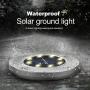 Solar Ground Lights,12 Packs 8 LED Solar Garden Lights Outdoor Waterproof in-Upgraded Outdoor Garden Waterproof Bright in-Ground Lights for Lawn Pathway Yard Driveway(Warm White)