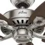 Hunter Builder Elite Indoor Ceiling Fan with Pull Chain Control, 52'', Brushed Nickel