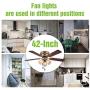 Fansose Indoor Ceiling Fan,Industrial Ceiling Fan with E26 Light,Fan Lights Pull Switch,42-inch Fan Light for Bedroom and Dining Room,Wood Fan Blades,Brushed Bronze Reversible Motor ELT Test.