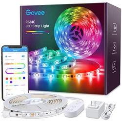 Govee RGBIC LED Strip Lights, Color Changing LED Lights with App Control, 44 Scene Modes, Music Mode, Easy Installation Light Strip for Bedroom, Kitchen, Party, Living Room