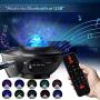 Laser Star Projector with LED Nebula Galaxy ,Night Light Projector for Bedroom,Galaxy Light Projector Bluetooth Function Starry Projector for Kids Baby Bedroom,Game Rooms,Party,Home Theatre