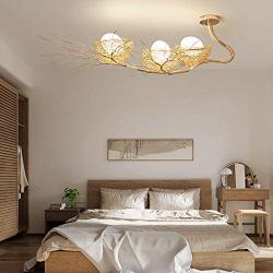 LITFAD 3 Lights Egg Hanging Chandelier Creative LED Hanging Ceiling Light Fixture Modern Milk Glass Pendant Lamp with Metal Nest for for Living Room Bedroom Restaurant Cafe