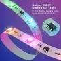 QJB LED Strip Lights - RGBIC, Dreamcolor Sync Music Color Changing for Bedroom(32.8FT)