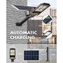 KUTON Solar Street Light, Solar Powered Outdoor Lights 6000LM, Dusk to Dawn LED Solar Light with Motion Sensor, Outdoor Street Light by Remote Control for Patio, Parking Lot, Yard, Street, 150W