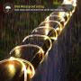 Solar Rope Lights, 2 Pack 8 Modes Solar Rope Lights Outdoor Waterproof IP65 with 100 LED, 40 Feet Solar Tube Lights for Poolside, Garden, Fence, Walkway (Warm Light)