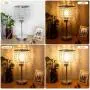 Set of 2 Crystal Touch Control Table Lamp, 3-Way Dimmable Bedside Lamps with Dual USB Charging Ports, K9 Crystal Shade Nightstand Bedside Desk Light for Bedrooms Living Room, E26 6W LED Bulb Included