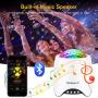 Star Projector Night Light Bluetooth Music Speaker 14 Lighting Model Adjustable Lightness with Remote Control, Starry Ocean Wave Projector for Kids Bedroom, Birthday, Party, Gifts Decor