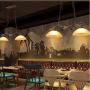 Ladiqi 2 Lights Pendant Light Industrial Farmhouse Dining Table Hanging Island Lighting Fixture Retro Antlers Chandelier Lights Amber for Kitchen Dining Room Living Room Bar