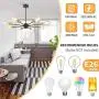 8-Light Sputnik Chandelier, Industrial Modern Ceiling Light Fixture, Semi Flush Mount Mid-Century Vintage Pendant Lights for Dining Room Bedroom Living Room Kitchen Hallway Foyer (Bulbs Not Included)