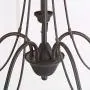 LOG BARN 5 Lights French Country Shabby Chic Chandelier in Brown Rust Metal Finish, 26.8'' Medium Dining Room Pendant Light Fixture LOG BARN 5 Lights French Country Shabby Chic Chandelier in Brown Rust Metal Finish, 26.8'' Medium Dining Room Pendant Light Fixture