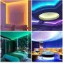 Daufri LED Lights for Bedroom, 32.8ft RGB Dimmable Color Changing Light Strips, Waterproof & Flexible with Remote and 12V Power Supply