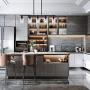 Sivilynus Kitchen Island Light Fixture Ceiling Hanging Farmhouse Chandelier Black 5 Lights Pendant Lighting Modern Industrial Style Lighting for Kitchen Table Hallway and Dining Room