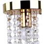 Modern Mini Crystal Chandelier Crystal Ball Fixture Ceiling Light Flush Mount Light for Hallway Bedroom Living Room Bathroom(Golden)