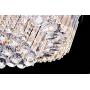 Saint Mossi Chandelier Modern K9 Crystal Raindrop Chandelier Lighting Flush Mount LED Ceiling Light Fixture Pendant Lamp for Dining Room Bathroom Bedroom Livingroom 9 G9 Bulbs Required H12'' X D18''