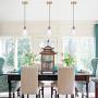 Seeded Glass Pendant Light Mini 1-Light Pendant Lighting for Kitchen Island Vintage Blown Glass Hanging Light Fixture with Seedy Glass Shade for Hallway,Dining Room,Balcony,Foyer,MAX40W,E26